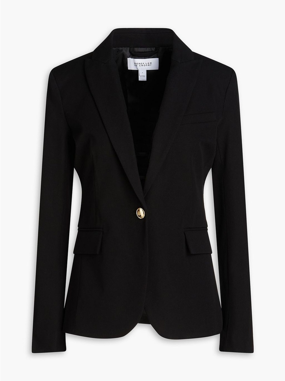 Derek Lam 10 Crosby - Black Single-Button Tailored Blazer